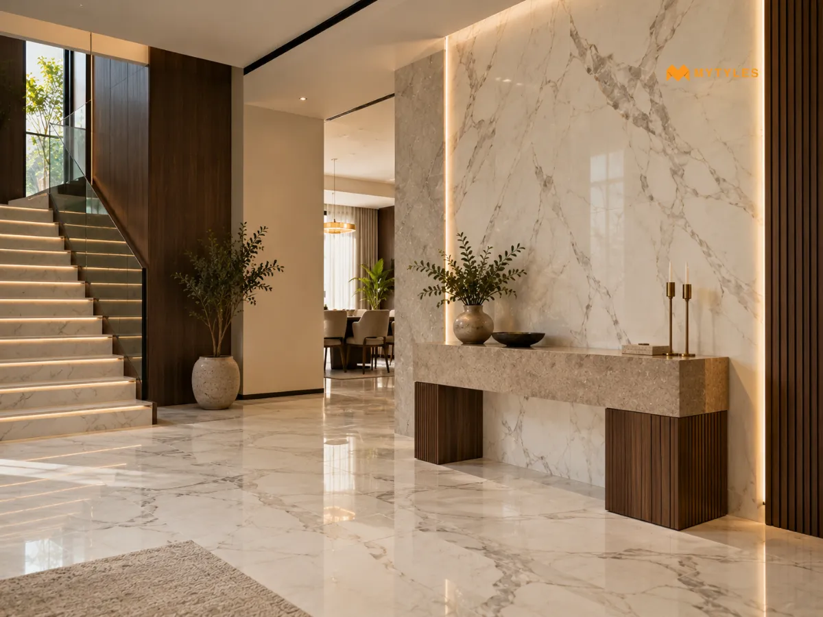 Marble-Look Tiles For Classic Luxury